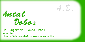 antal dobos business card